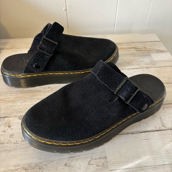Dr. Martens Black Suede Mules - Picture 9 of 10